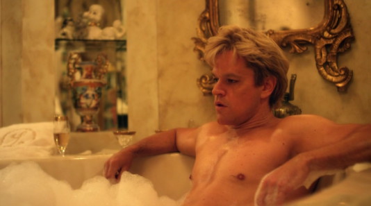 matt damon shirtless behind the candelabra